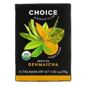 Choice Organic Teas Green Tea Genmaicha 16 чайных пакетиков 29 г (1 02 унции)