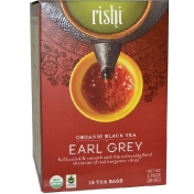 Rishi Tea Органический черный чай эрл грей 15 чайных пакетиков 1.75 унций (49.5 г)
