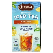 Celestial Seasonings Холодный чай половина и половина черного чая с натуральным лимонадом 18 чайных пакетиков 33 г (1 1 унции)