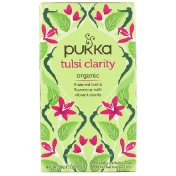 Pukka Herbs Organic Tulsi Clarity без кофеина 20 пакетиков травяного чая 1 27 унции (36 г)