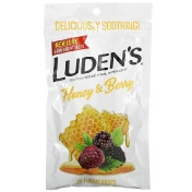 Ludens Леденцы с пектином успокаивающее средство для полости рта с медом и ягодами 25 леденцов для горла