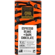 Endangered Species Chocolate Зерна эспрессо + темный шоколад 72% какао 85 г (3 унции)