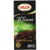 Valor Темный шоколад 70% какао мята 3 5 унции (100 г)