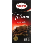 Valor Насыщенный темный шоколад 70% какао 100 г (3 5 унции)