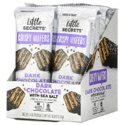 Little Secrets Хрустящие вафли из темного шоколада морская соль 12 пакетиков по 40 г (1 4 унции)