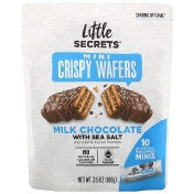 Little Secrets Mini Crispy Wafers молочный шоколад с морской солью 10 мини-упаковок в индивидуальной упаковке 100 г (3 5 унции)