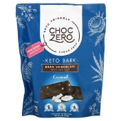 ChocZero Keto Bark темный шоколад с морской солью кокос без сахара 6 мини-батончиков по 28 г (1 унция)