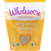 Wholesome Органический Sucanat цельный тростниковый сахар 907 г (2 фунта)