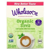 Wholesome Органическая стевия смесь подсластителей с нулевой калорийностью 35 отдельных пакетов 1 23 унции (35 г)
