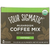 Four Sigmatic Кофейная смесь с грибами и чагой 10 пакетиков по 2 5 г (0 09 унции)