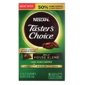 Nescafé Tasters Choice Decaf House Blend кофе без кофеина средне-слабая обжарка 5 пакетиков по 3 г (0 1 унции)