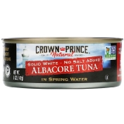 Crown Prince Natural Длинноперый тунец Плотное белое мясо - Без добавления соли В пресной воде 5 унций (142 г)