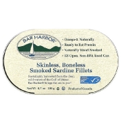 Bar Harbor Skinless Копченое филе сардины без костей 6 7 унции (190 г)
