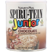 Nature&#x27;s Plus Spiru-Tein Junior смесь для приготовления питательных густых коктейлей шоколад 450 г (1 фунт)