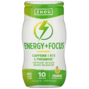 Zhou Nutrition Energy + Focus водный усилитель с питательными веществами апельсин 50 мл (1 69 жидк. Унции)