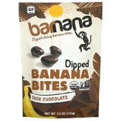 Barnana Жевательные банановые кусочки темный шоколад 100 г (3 5 унции)