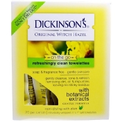 Dickinson Brands Освежающие влажные салфетки Original Witch Hazel On the Go 20 шт в упаковке 12 7 х 17 8 см (5" x 7")