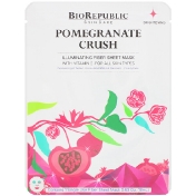 BioRepublic Skincare Pomegranate Crush тканевая маска с гранатом для сияния 1 шт. 18 мл (0 63 унции)