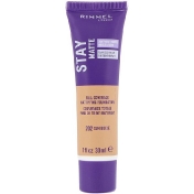 Rimmel London Матирующая основа для максимальной плотности Stay Matte оттенок 202 солнечный бежевый 30 мл