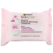 Garnier SkinActive мицеллярные салфетки для снятия макияжа «все в 1» 25 влажных салфеток