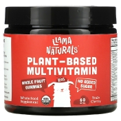 Llama Naturals Мультивитаминные жевательные мармеладки на растительной основе со вкусом вишни 60 укусов