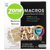 ZonePerfect MACROS Bars праздничный торт 5 батончиков 50 г (1 76 унции)