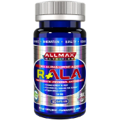 ALLMAX Nutrition R+ Альфа-липоевая кислота (Максимальная сила R- Альфа-липоевая кислота) 150 мг 60 вегетарианских капсул