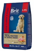 Brit Premium Adult Large & Giant - с курицей для взрослых собак крупных и гигантских пород 8 кг