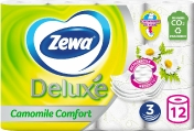 Zewa Туалетная бумага Зева Deluxe 3 слоя ромашка 12 шт