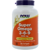 Now Foods Super Omega 3-6-9 1200 мг 180 мягких таблеток