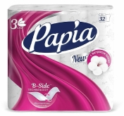 Papia Туалетная бумага Папия белая 3-слойная 32 шт