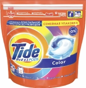 Tide Капсулы Все в 1 Pods Color для цветного белья 45 шт